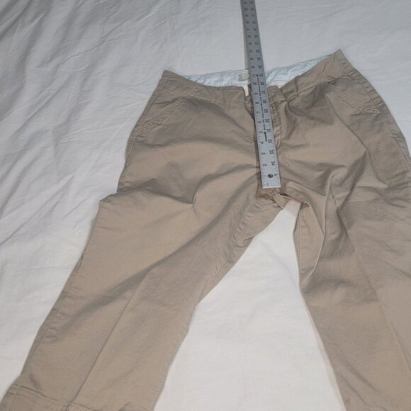Riders By Lee Khaki Pants Cropped Length Chino Casual Size 10 - Picture 8 of 10